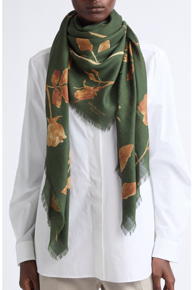 Cashmere & Silk Shawl, Alternate, color, FOREST MULTI