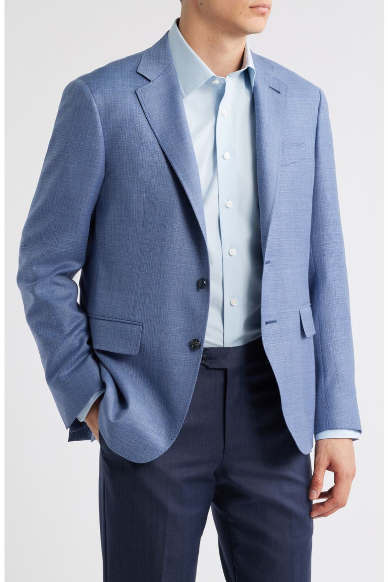 Kei Trim Fit Wool Sport Coat, Alternate, color, LIGHT BLUE