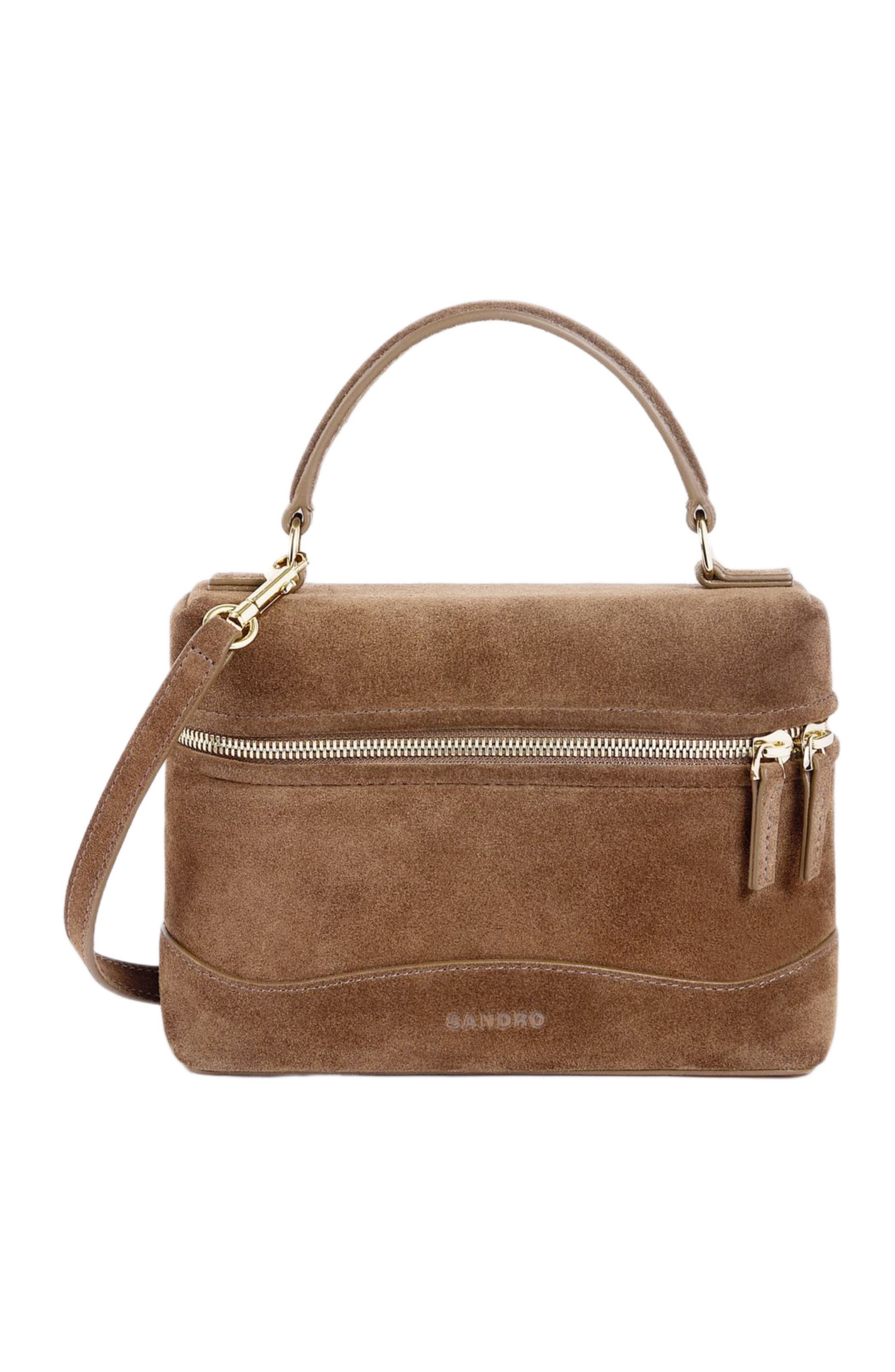 TANGOLINO suede bag, Main, color, Brown