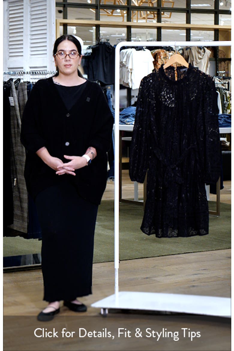 Long Sleeve Tiered Lace Dress video