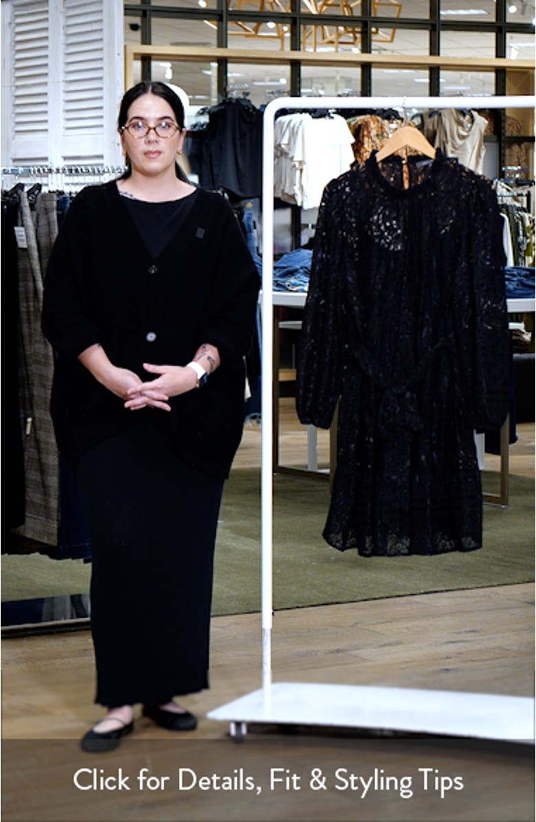 Long Sleeve Tiered Lace Dress, sales video thumbnail