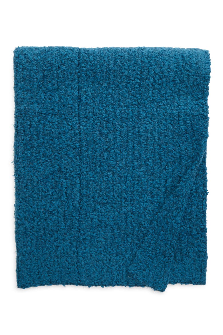 Cloud Oversize Throw Blanket, Main, color, TEAL SEAGATE
