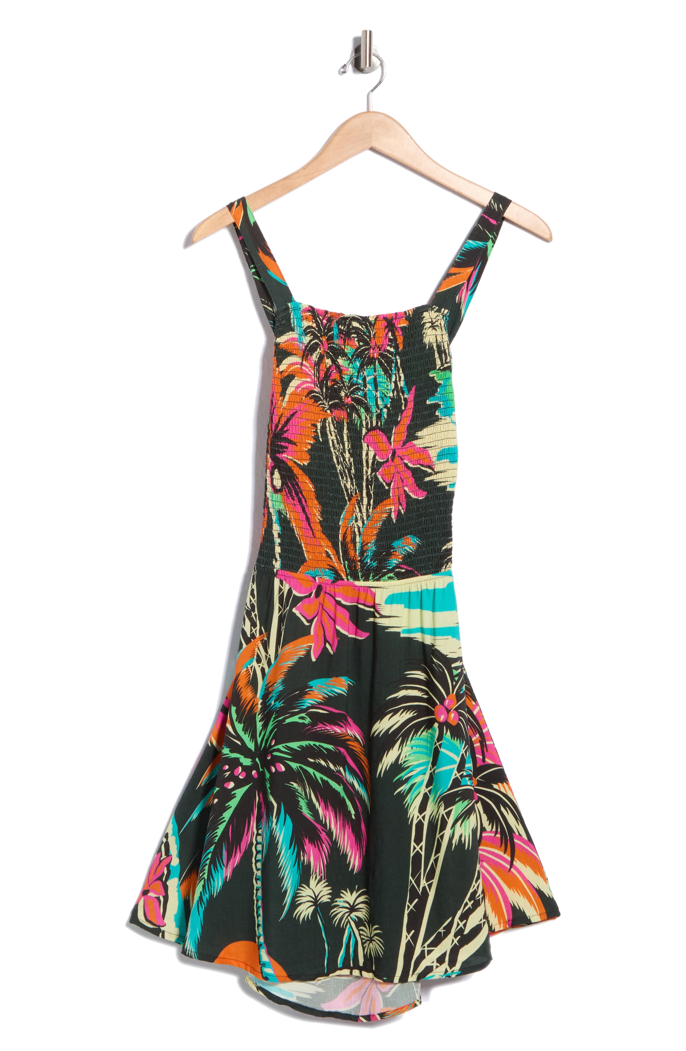 Scarlett Tropical Print Cover-Up Dress