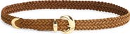 Madewell Domed Buckle Woven Suede Belt