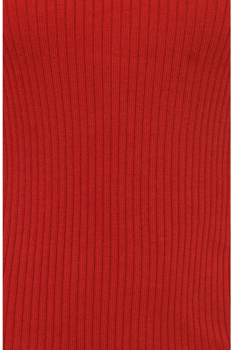 Sula Bow Back Rib Sweater, Alternate, color, BLOOD RED