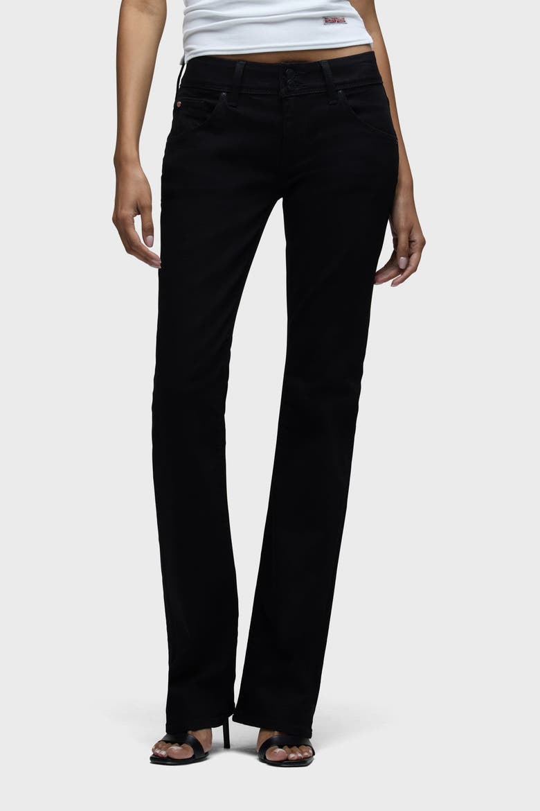 Beth Mid-Rise Baby Bootcut Jean, Alternate, color, Black