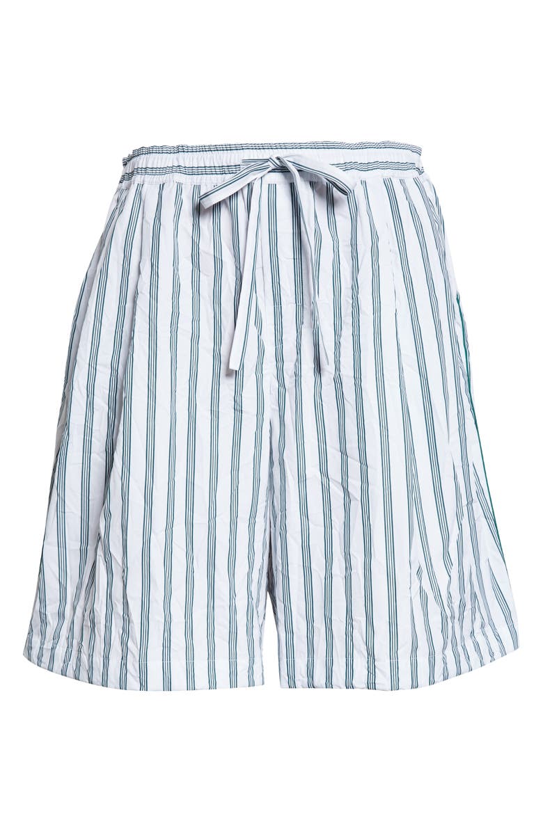 Dolce&Gabbana Stripe Crinkled Poplin Bowling Shorts, Main, color, S8051 Rigato