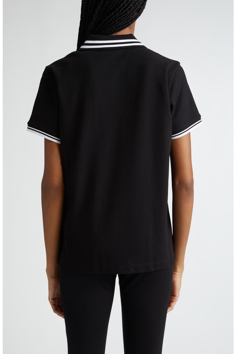 Logo Patch Cotton Piqué Knit Polo, Alternate, color, BLACK