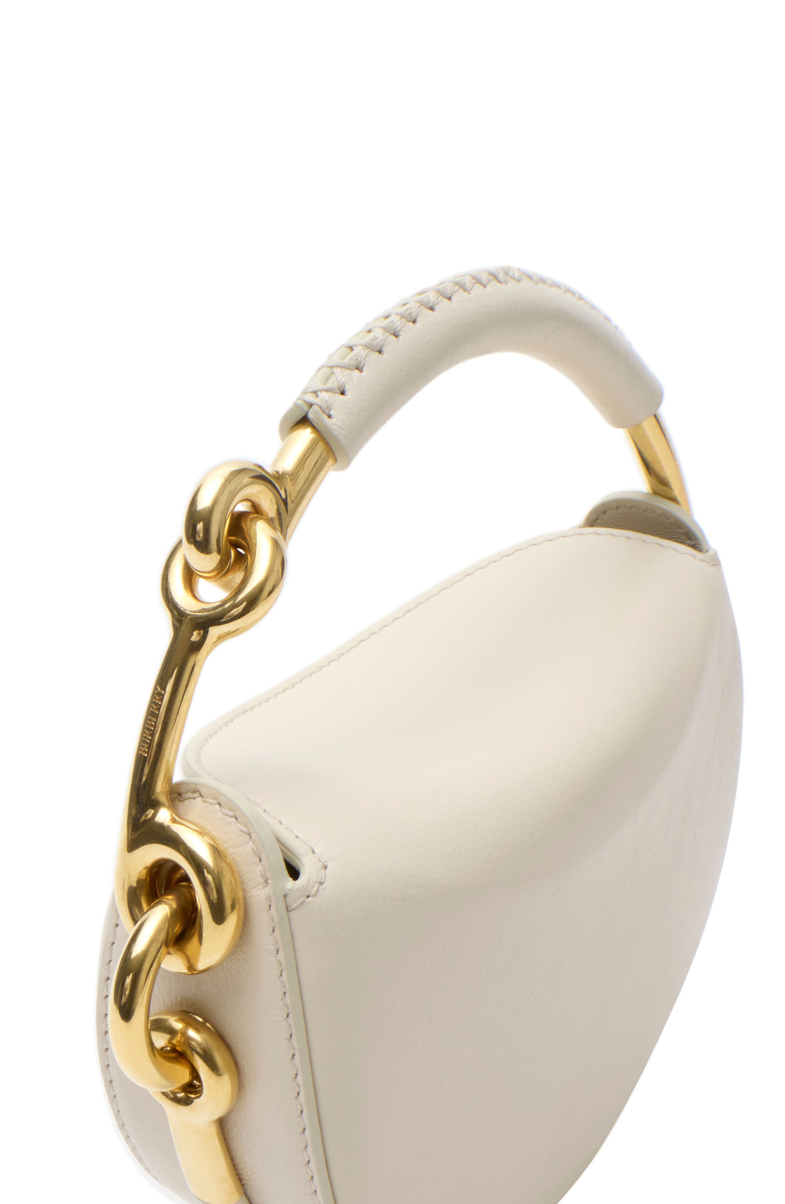 Burberry Bridle Logo Leather Crossbody Bag, Alternate, color, Soap