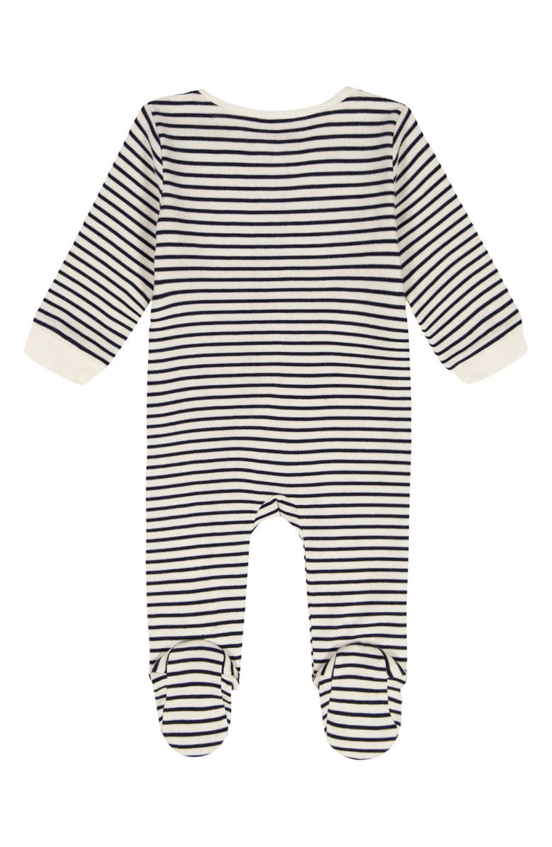 Tommy Hilfiger Cotton Blend Footie, Alternate, color, Navy