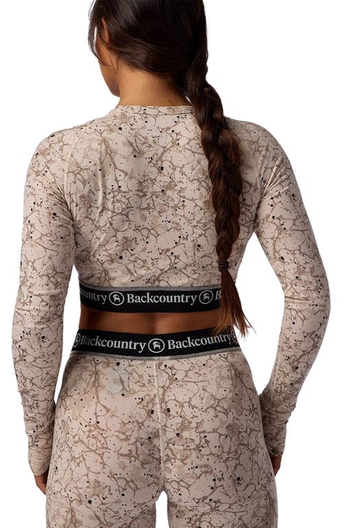 Backcountry Cedars Rws Merino Lt-wt Baselayer Cropped Crew Top In Neutral