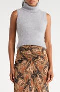 Veronica Beard Mazzy Brushed Cashmere Sleeveless Sweater