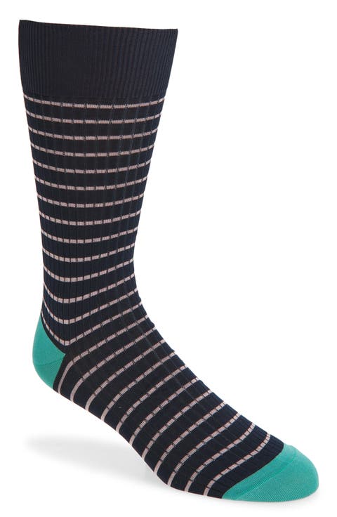 Downe Stripe Dress Socks