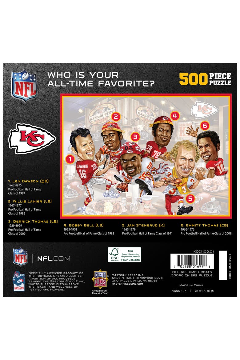 Kansas City Chiefs 500 Piece Puzzle, Alternate, color, Multicolor