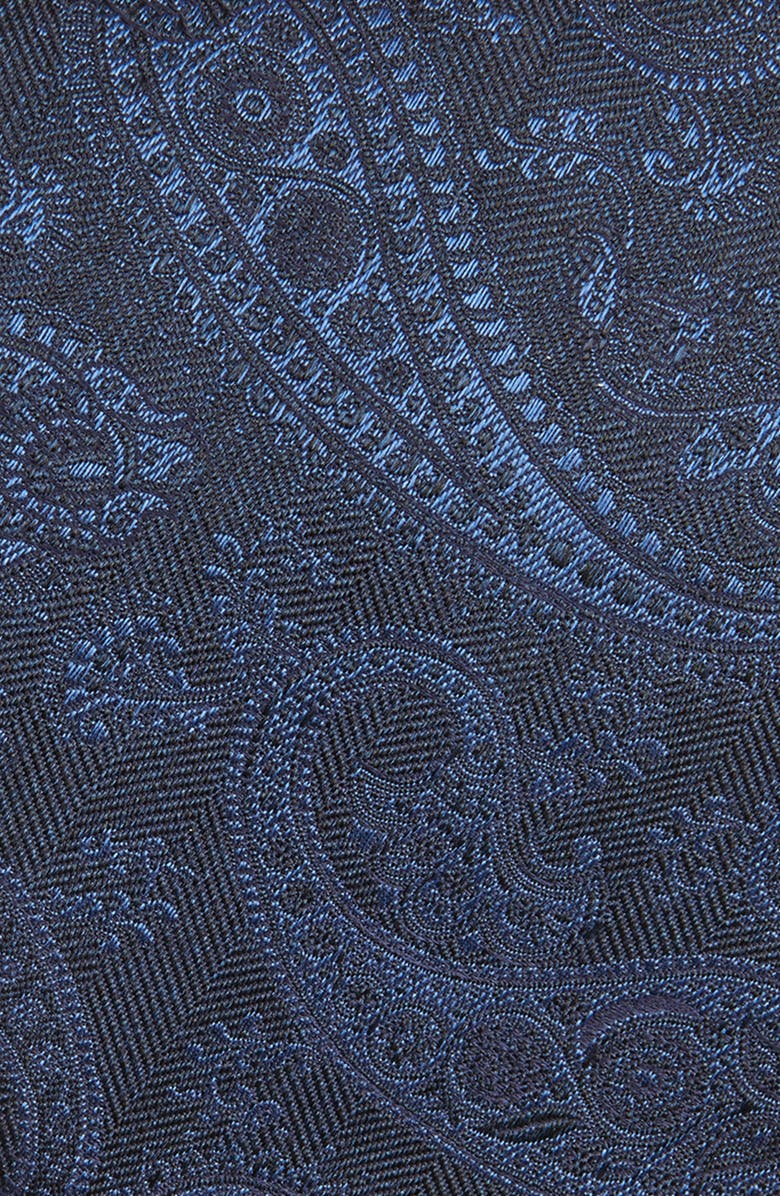Canali Paisley Silk Tie, Alternate, color, Blue