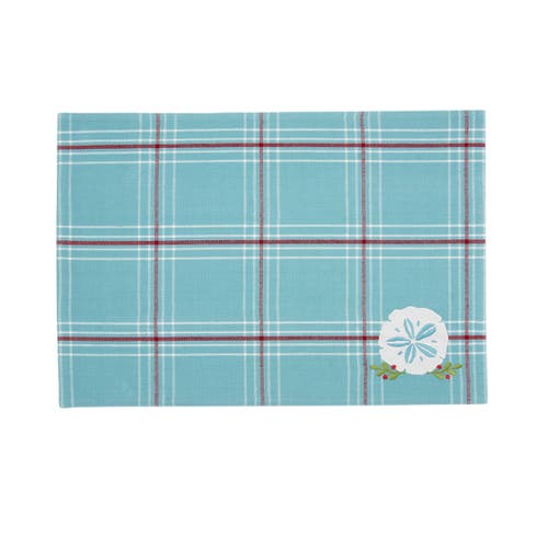 C & F Home C&f Home A Coastal Placemats Set Of 6, 13" X 19" In Blue