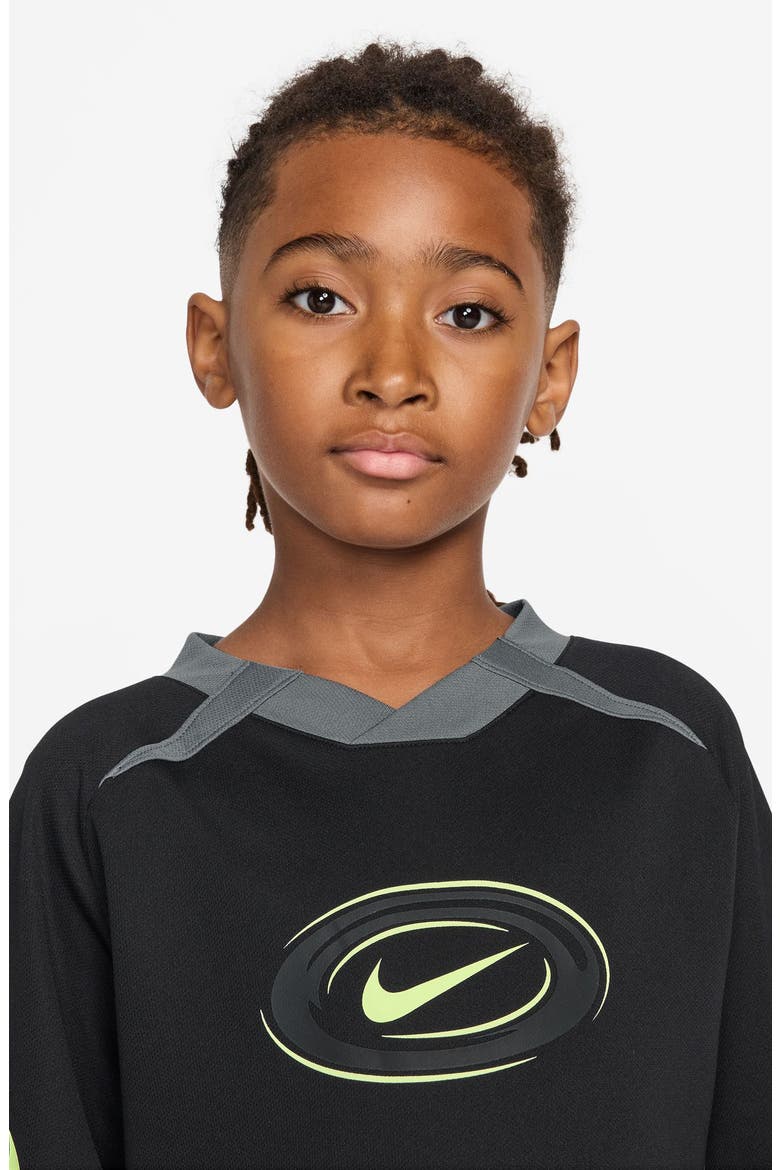 Kids' Dri-FIT Graphic T-Shirt, Alternate, color, BLACK/ SMOKE GREY/ LIQUID LIME