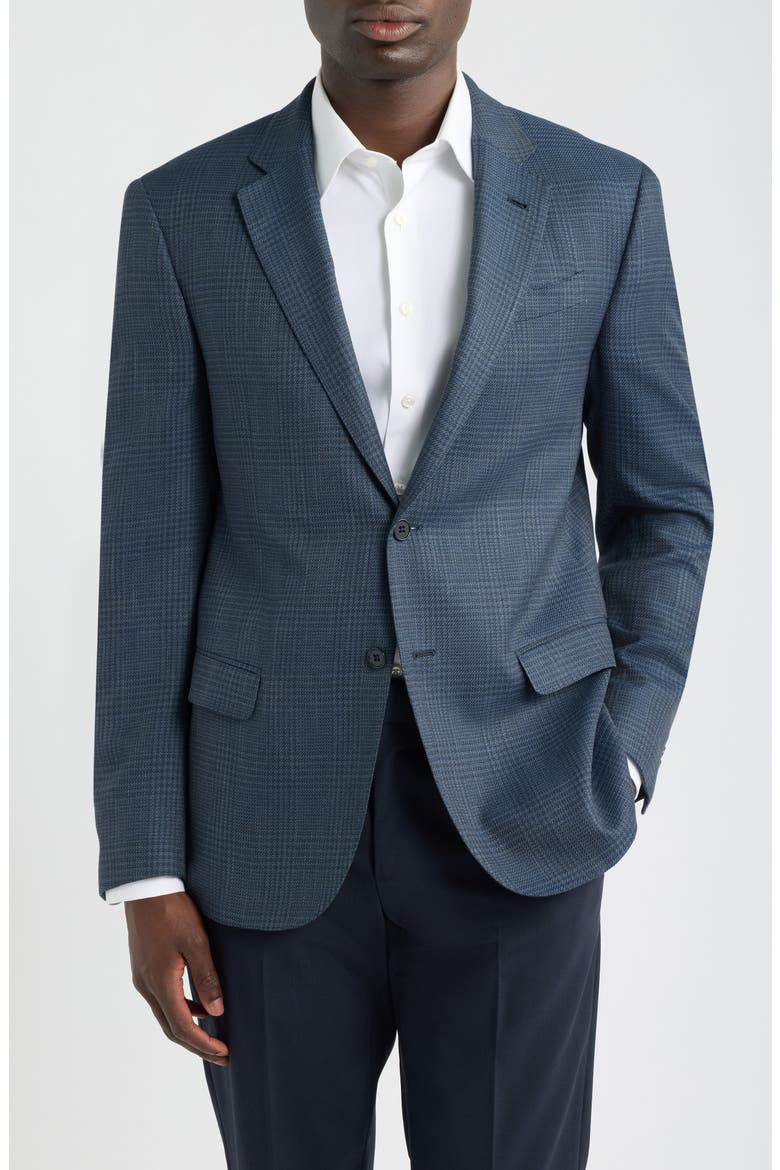Virgin Wool Blend Sport Coat, Main, color, BLUE GREY