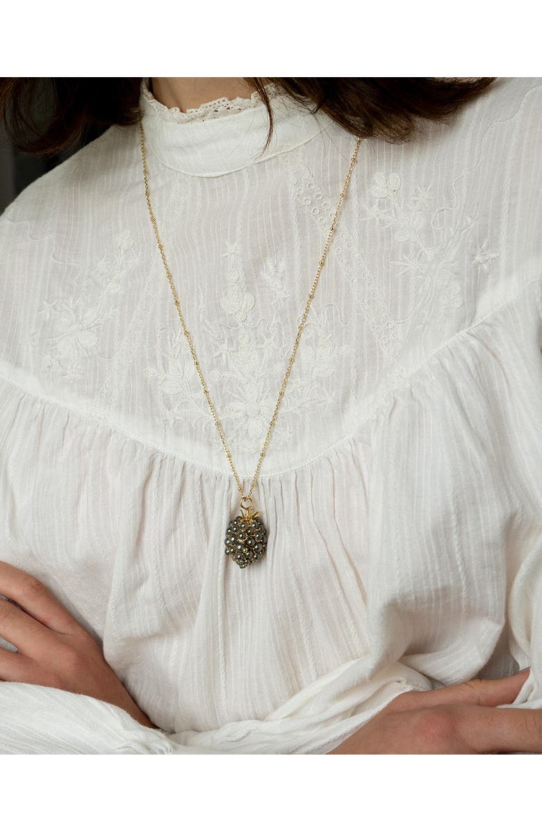 Bill Skinner Studio Blackberry and Mouse Locket, Alternate, color, Blackberry & Mouse