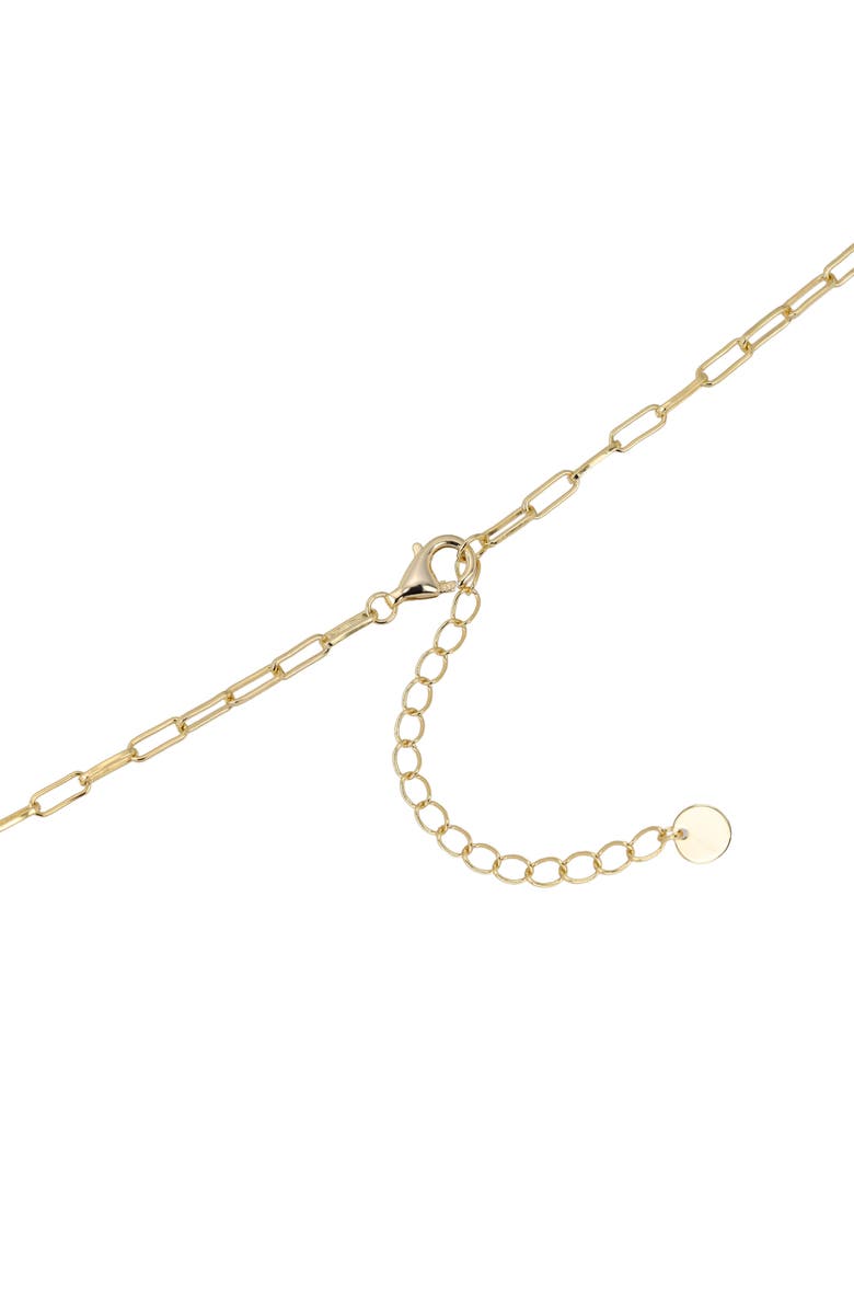 ATHRA LUXE Baguette Rope Link Pendant Necklace, Alternate, color, Gold