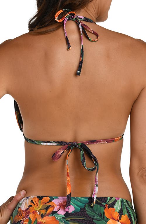 La Blanca Tropical Hideaway Triangle Bikini Top In Multi