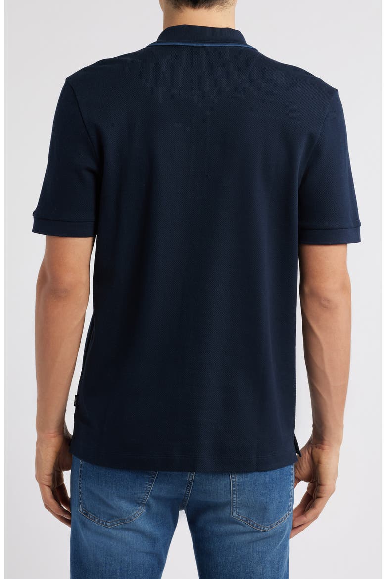 Paras Quarter Zip Cotton Polo, Alternate, color, DARK BLUE