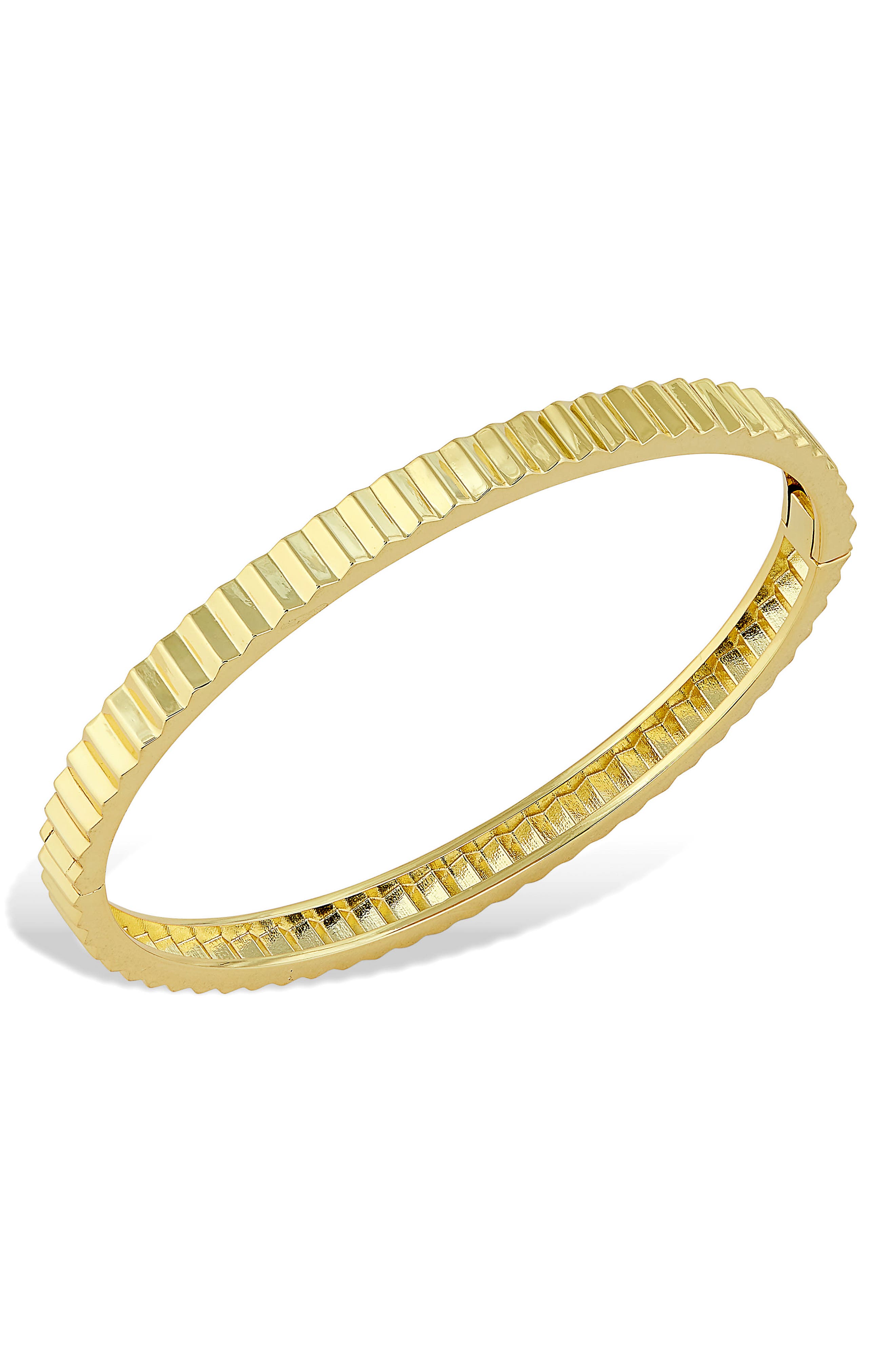 SAVVY CIE JEWELS Ribbed Bangle