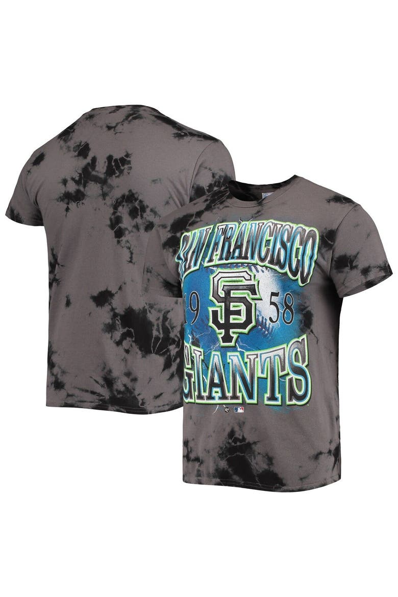 Men's '47 Charcoal San Francisco Giants Wonder Boy Vintage Tubular T-Shirt, Main, color, Charcoal