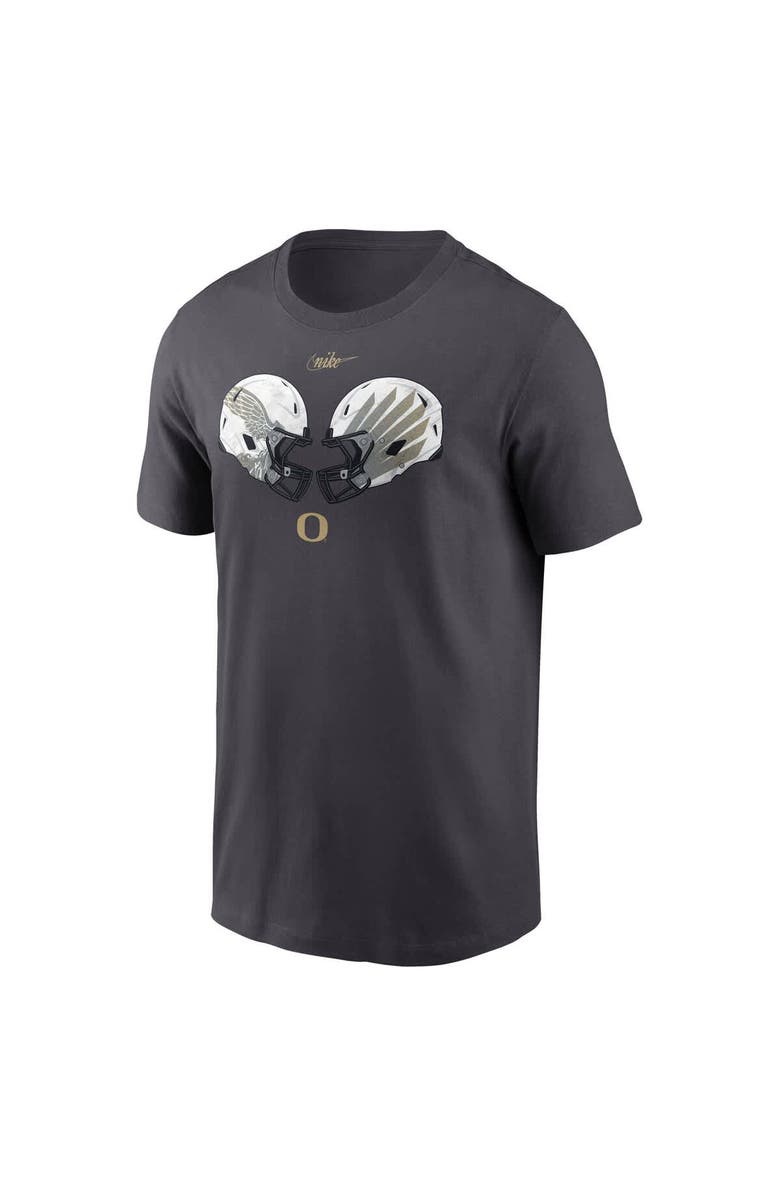 Nike Men's Nike Anthracite Oregon Ducks Shoe Duck Unstoppable Force Dri-FIT T-Shirt, Alternate, color, Anthracite