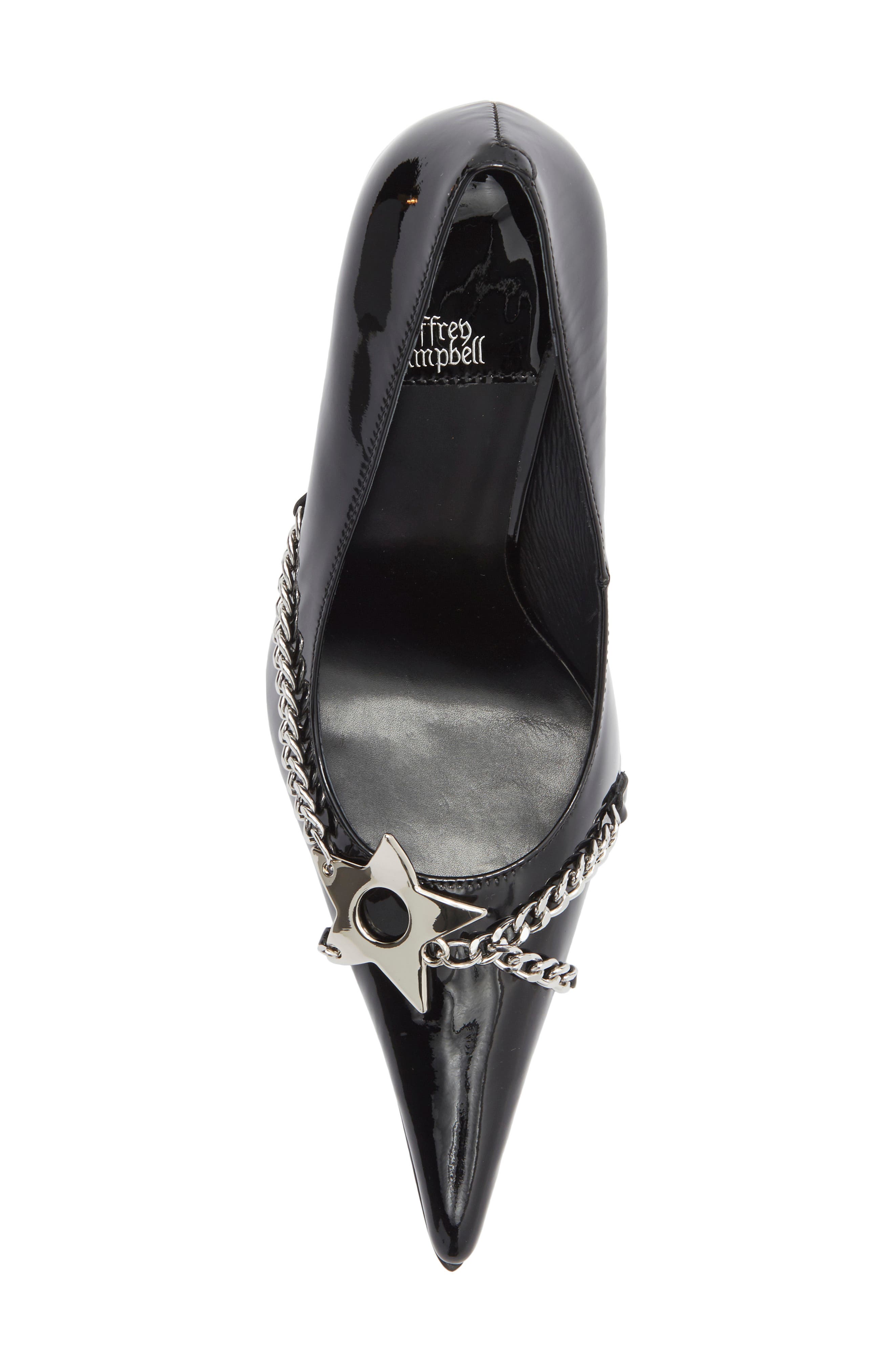 Jeffrey Campbell Etolie Pump, Alternate, color, Black Patent Silver
