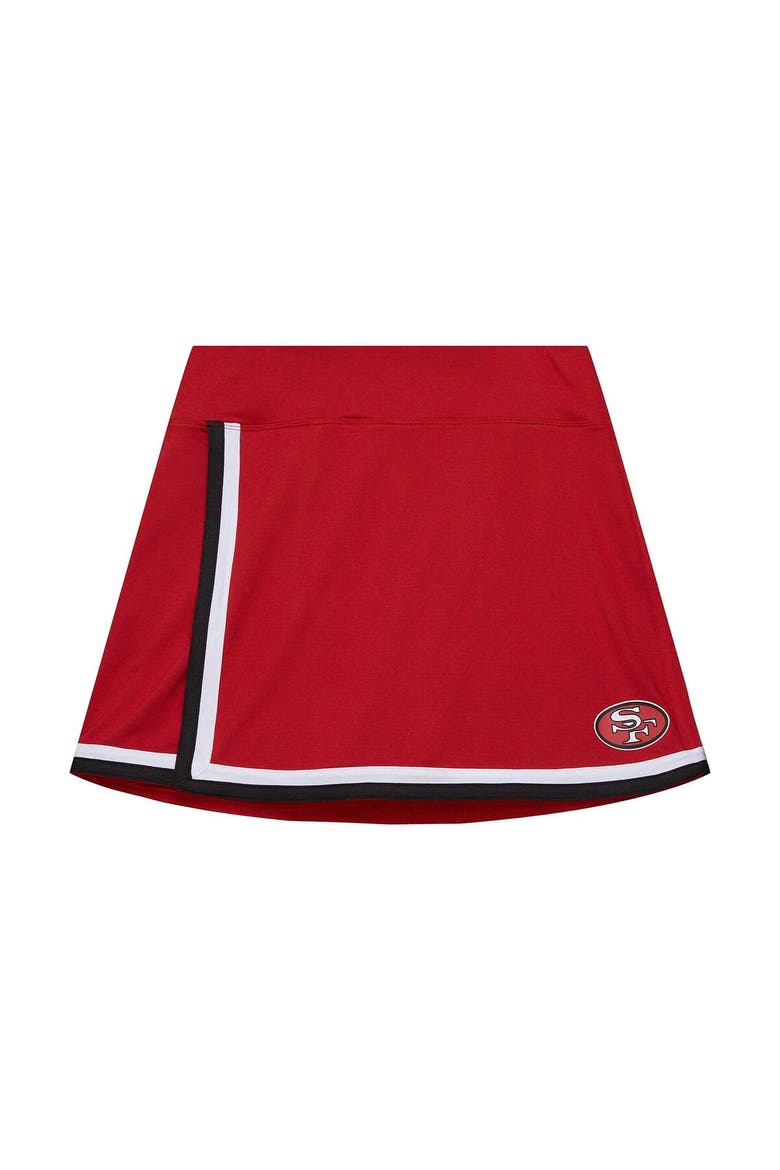 Women's Mitchell & Ness Scarlet San Francisco 49ers Throwback Logo Skort, Alternate, color, Scarlet