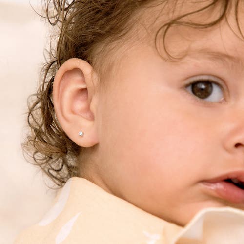 Shop In Season Jewelry My First Solitaire Earrings In Silver