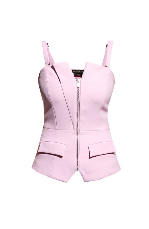 As By Df Monica Structured Twill Top In Pink