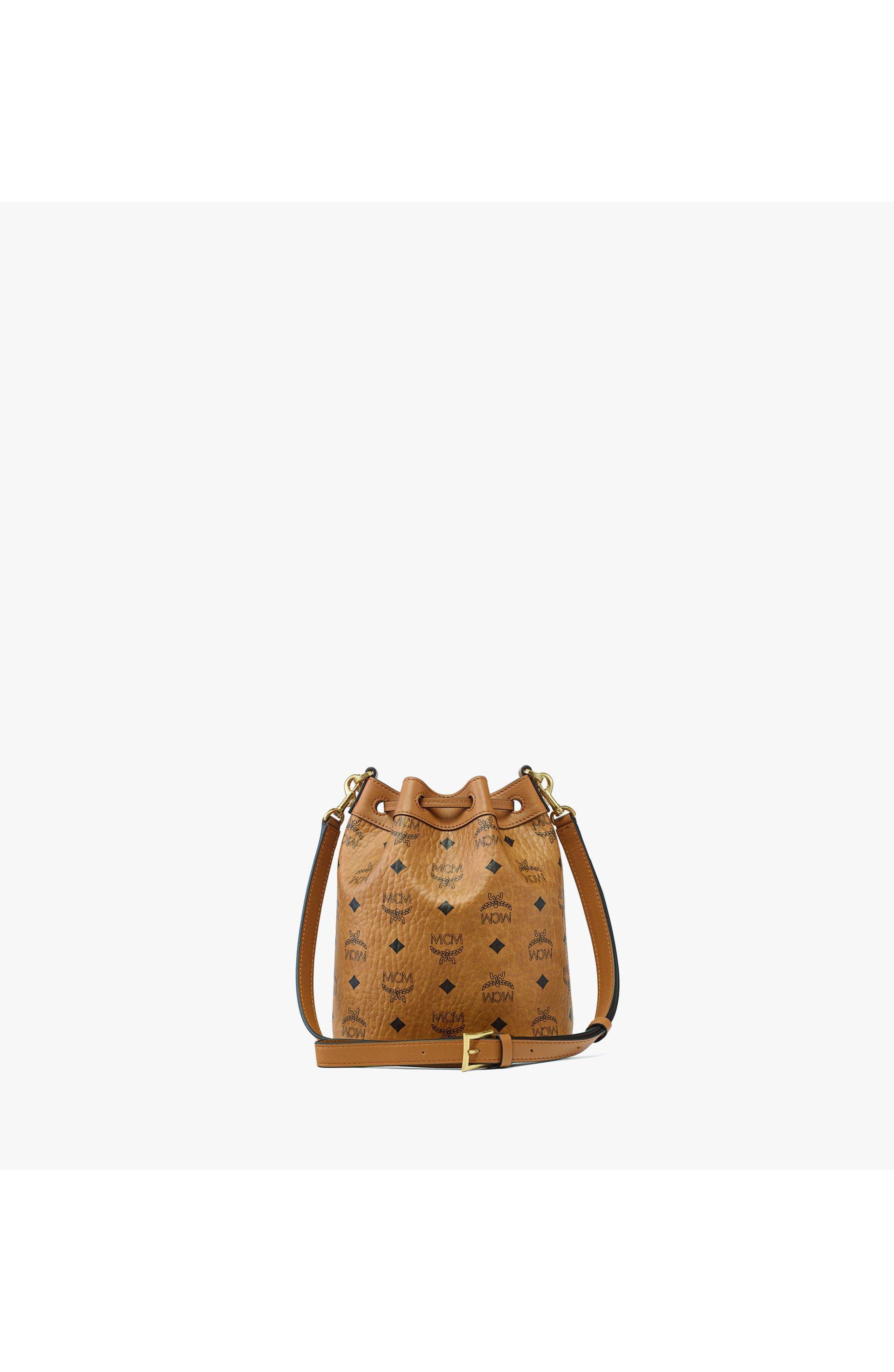 Dessau Drawstring Bag in Visetos, Alternate, color, Brown