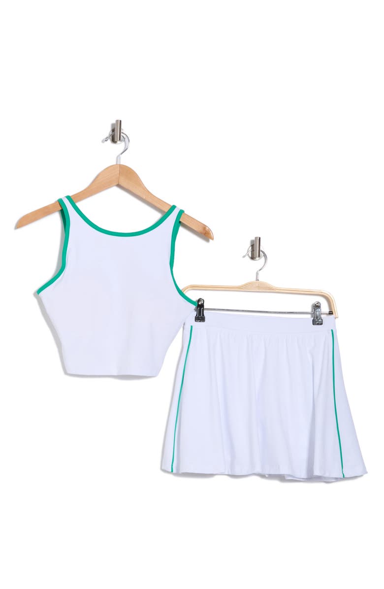 YOGALICIOUS Nudetech High Neck Top & Skort Set, Alternate, color,