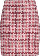 ST. JOHN Skyler Ritz Metallic Tweed Skirt