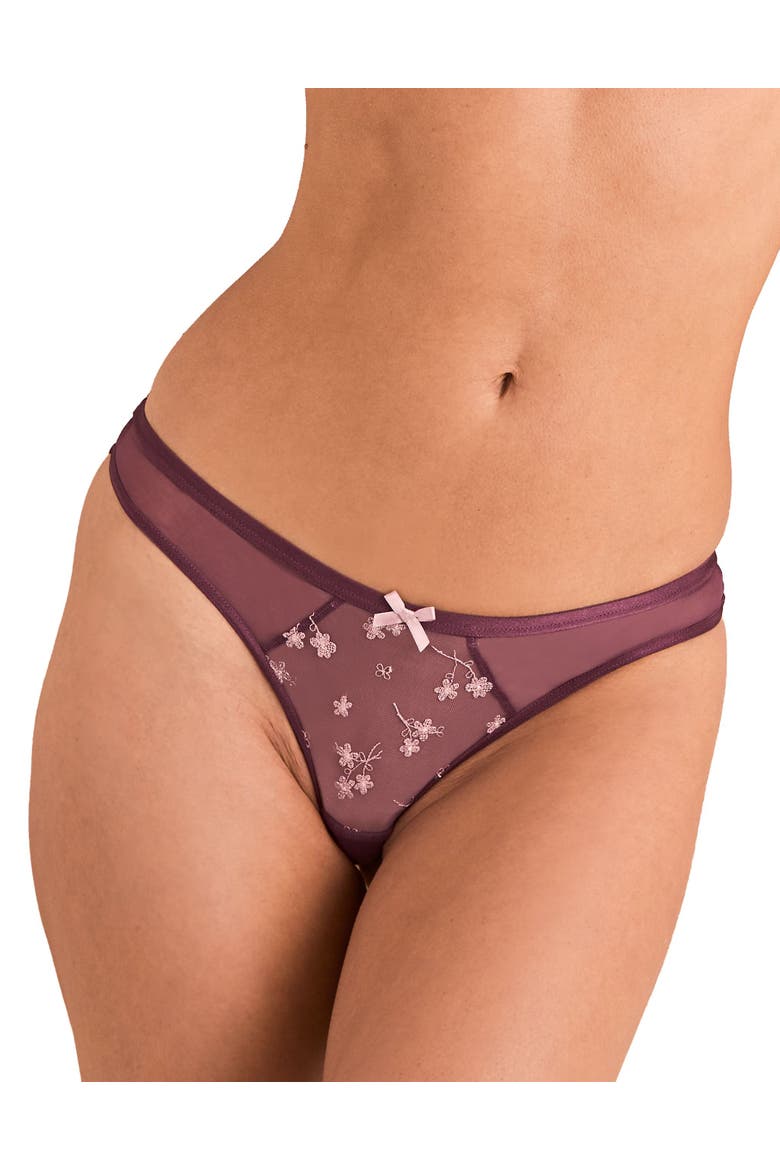 Clementin Brazilian Panties, Main, color, Dark purple