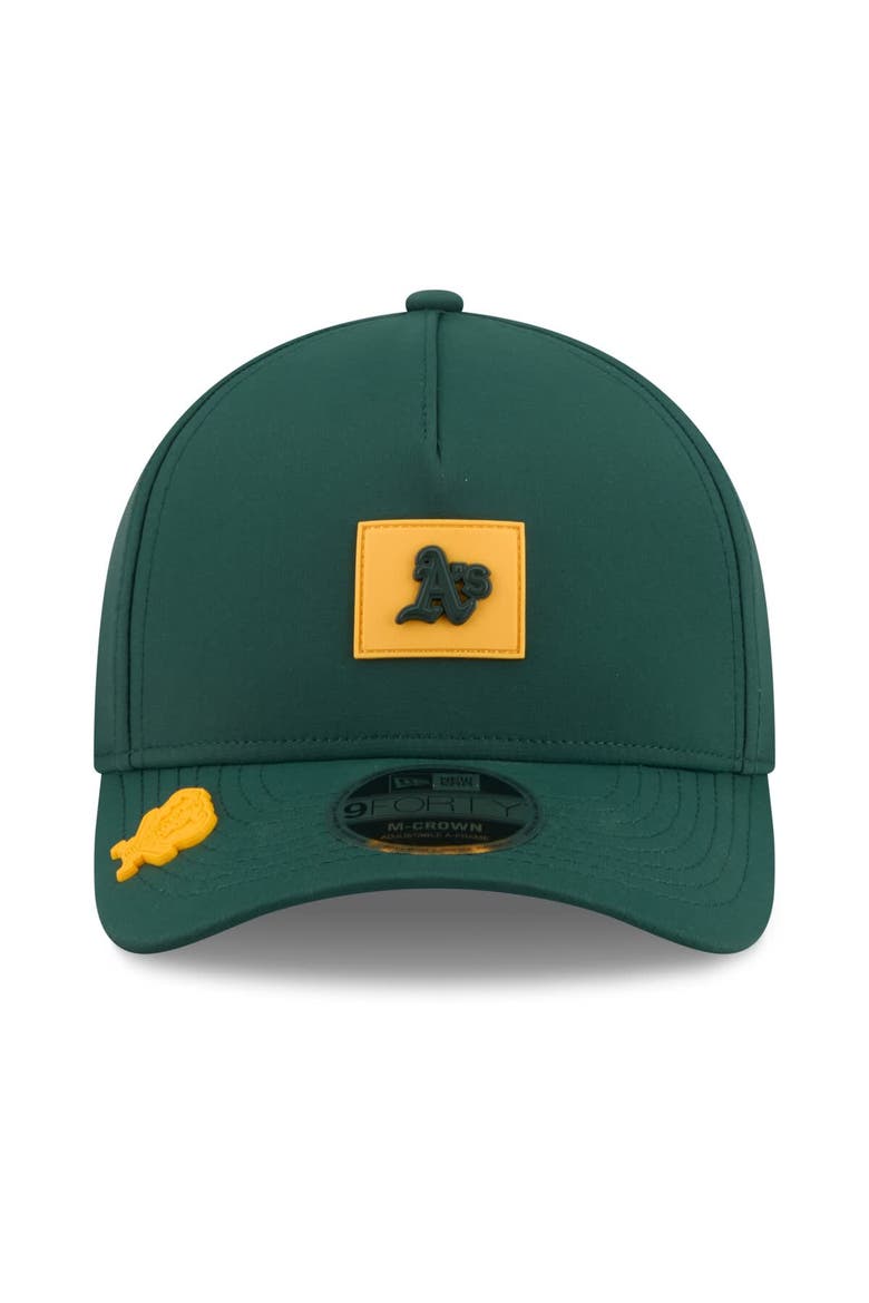Men's New Era  Green Athletics 2026 Clubhouse 9FORTY A-Frame Adjustable Hat, Alternate, color, Green