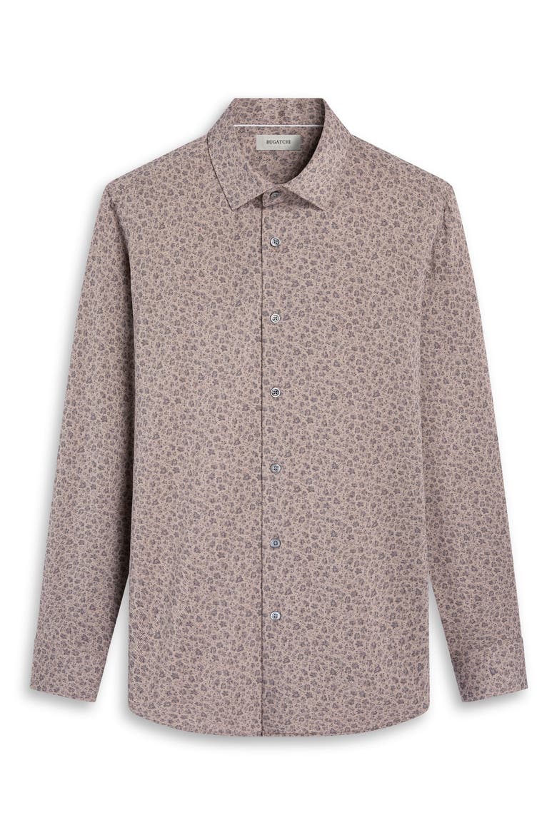 James OoohCotton® Floral Twill Button-Up Shirt, Alternate, color, SAND