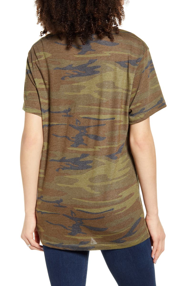 Bun Maternity Grateful Camo Maternity Graphic Tee, Alternate, color, 