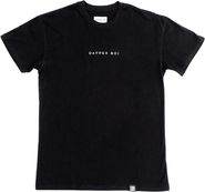 Dapper Boi Black Essential Drop Shoulder Tee