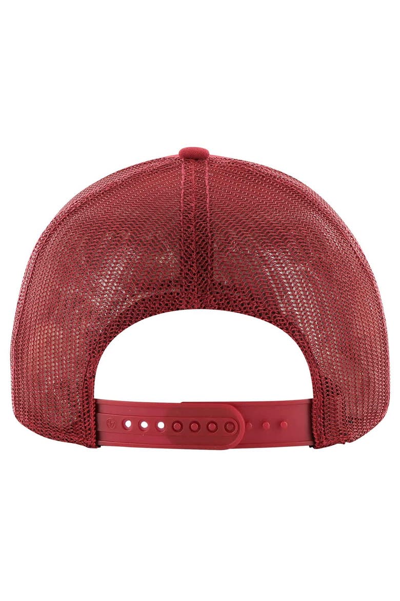 Men's '47 Crimson Alabama Crimson Tide Pitstop Trucker Adjustable Hat, Alternate, color, Crimson