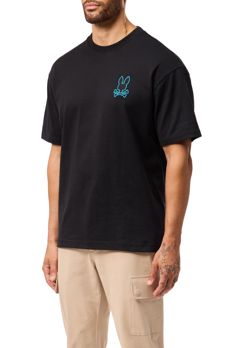 Psycho Bunny Felix Embroidered Cotton Graphic T-Shirt, Alternate, color, 