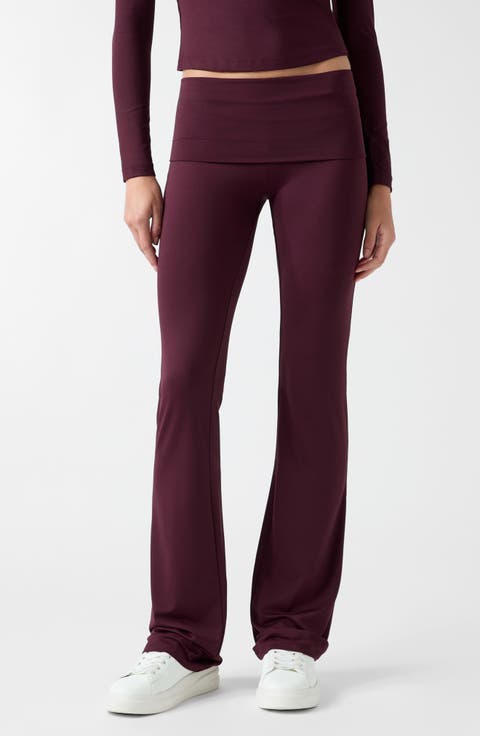 Lotus High Waist Mini Flared Leggings