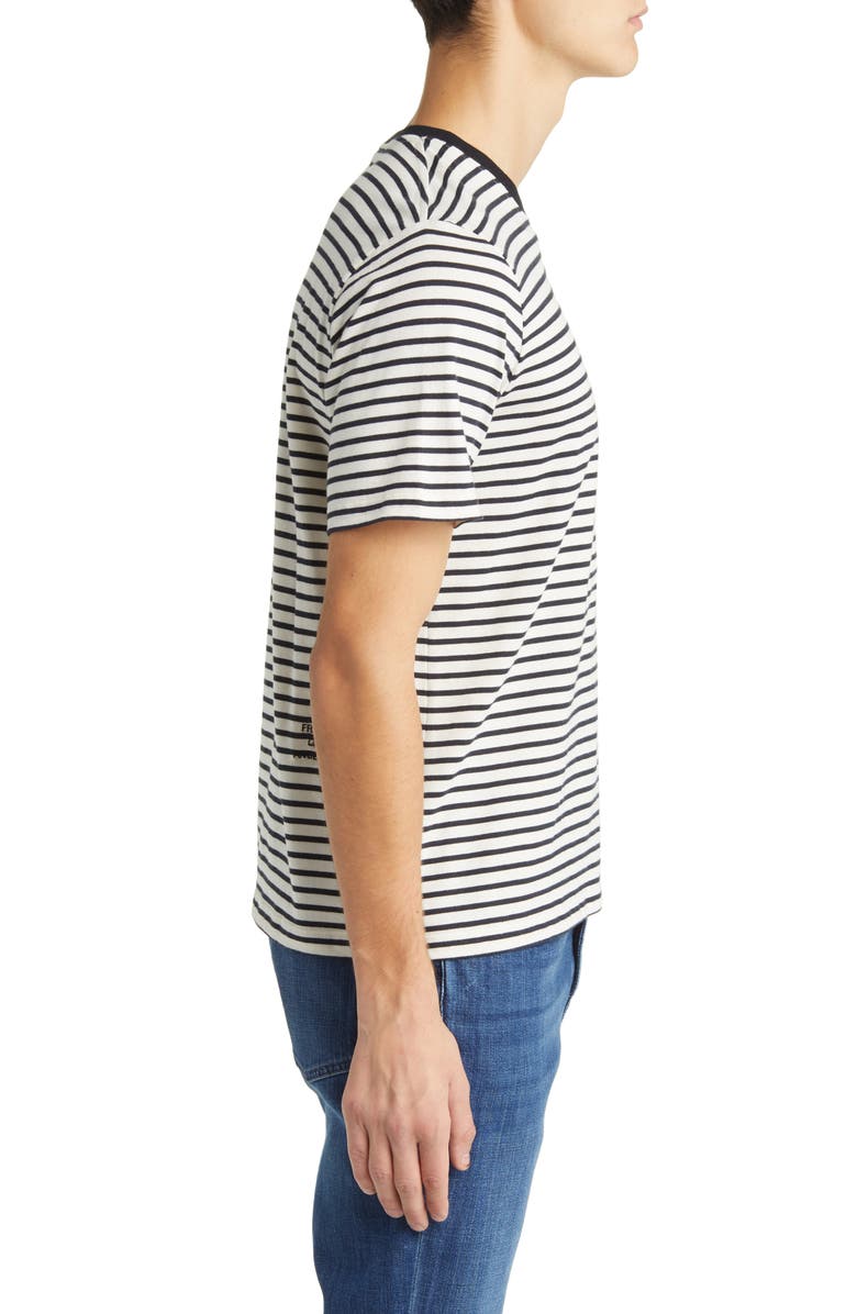 FRAME Stripe Crewneck T-Shirt, Alternate, color, 