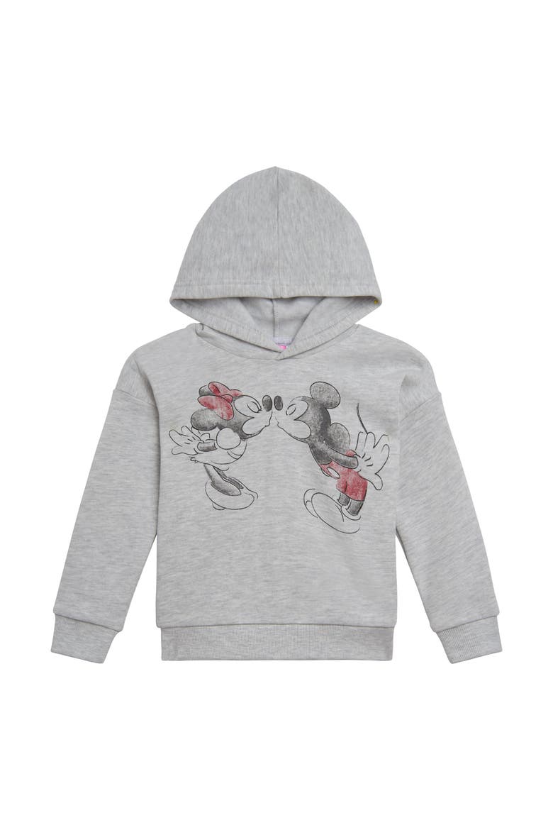 Fleece Hoodie & Pants Set, Alternate, color, Oatmeal Minnie Mickey
