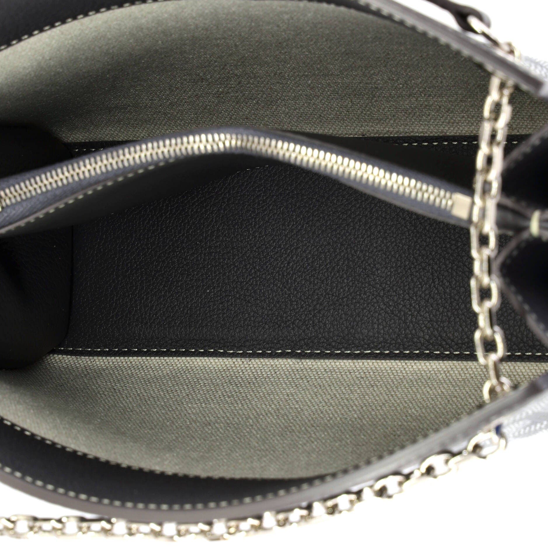 Pre-Owned Goyard Structured Rouette Chain Shoulder Bag Coated Canvas Mini, Alternate, color, Gray