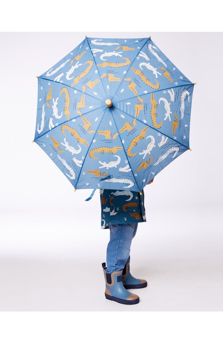 Deux par Deux Boy's Short Rain Boots Blue, Alternate, color,