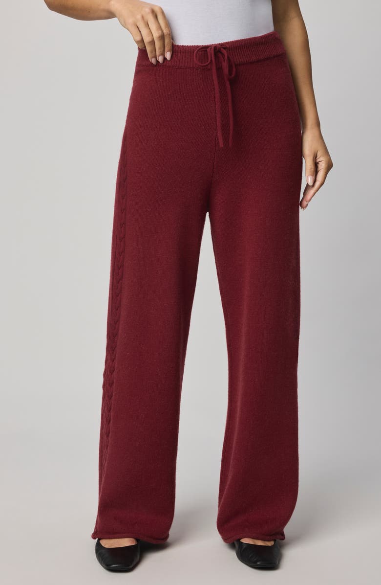 Splendid Jetset Sweater Pants, Main, color, Cherry On Top Red