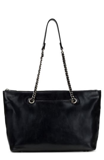 Shop Patricia Nash Belle Leather Tote In Black
